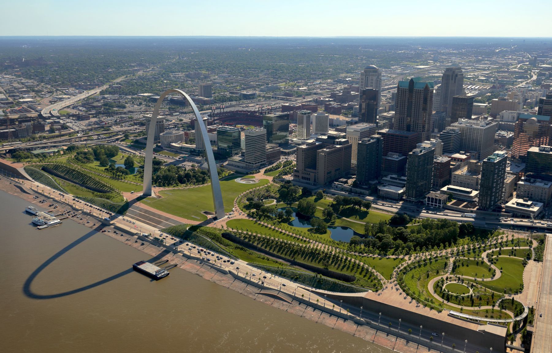 St. Louis Arch and redesigned entrance